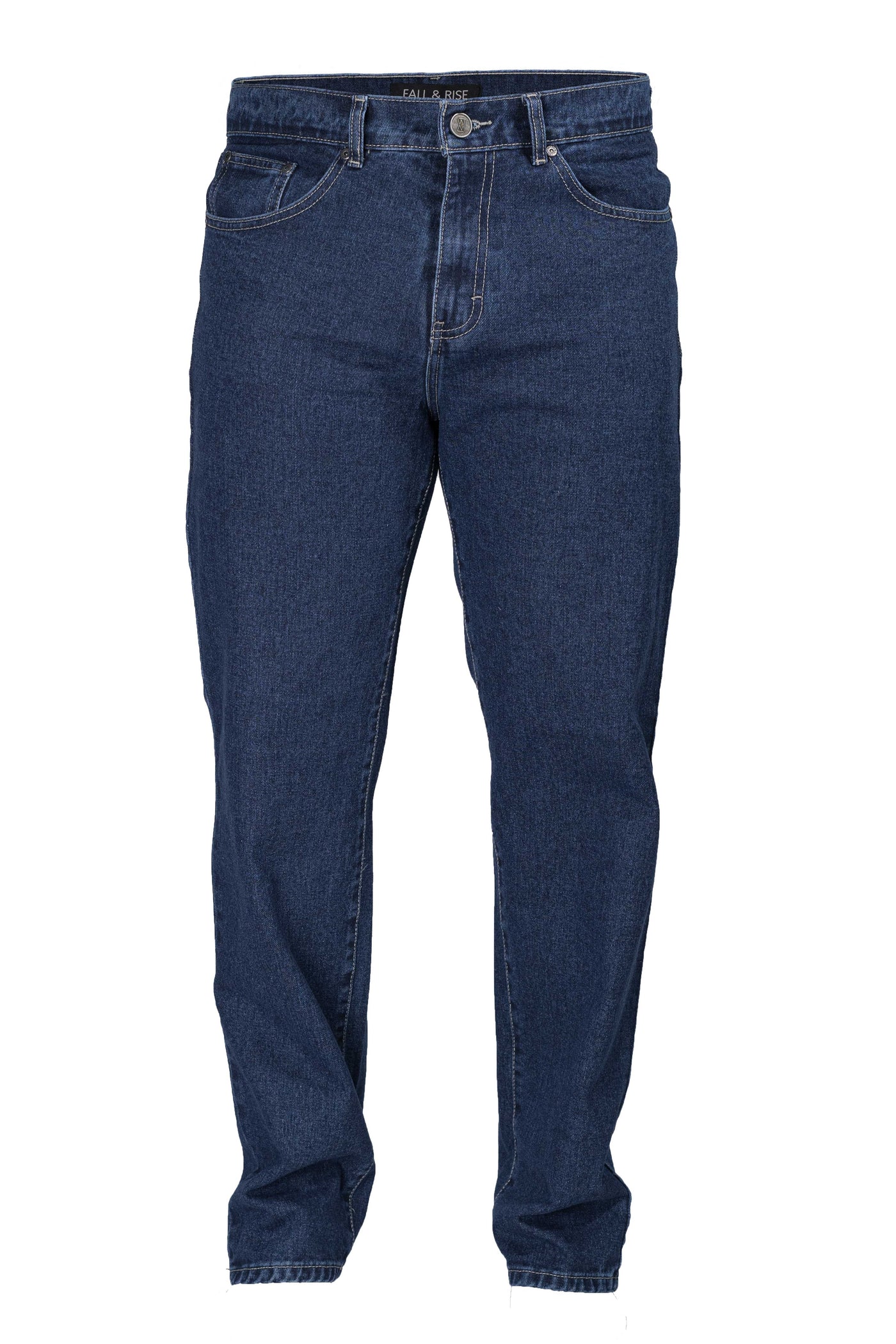 Pantalón Clásico de Mezclilla Stone Obscuro Corte Recto para Hombre