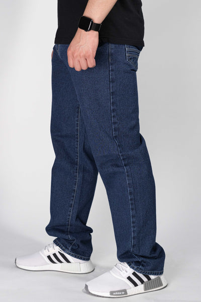 Pantalón Clásico de Mezclilla Stone Obscuro Corte Recto para Hombre